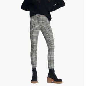 Rag & Bone Simone Black and White Check Pants